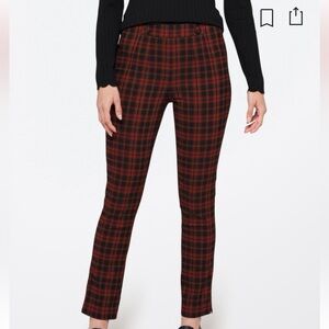 VIOLETS & ROSES Harry Plaid Straight Leg Trouser Sz 16